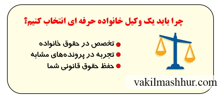 چرا باید یک وکیل خانواده حرفه ای انتخاب کنیم؟