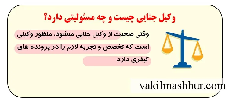 بررسی ویژگی های وکیل جنایی چیست و چه مسئولیتی دارد؟