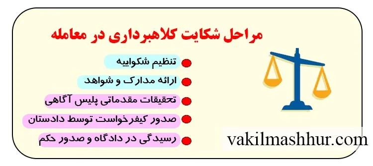 مراحل شکایت کلاهبرداری در معامله