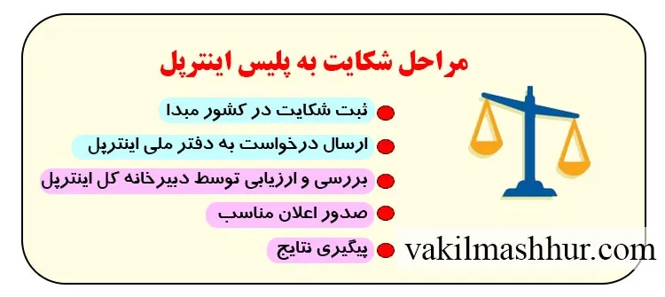 مراحل شکایت به پلیس اینترپل