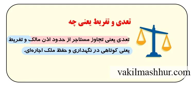 مفهوم تعدی و تفریط یعنی چه