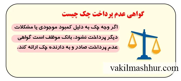 مفهوم گواهی عدم پرداخت