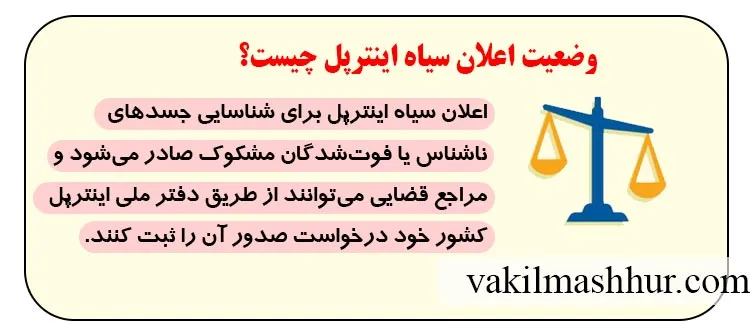وضعیت اعلان سیاه اینترپل چیست؟