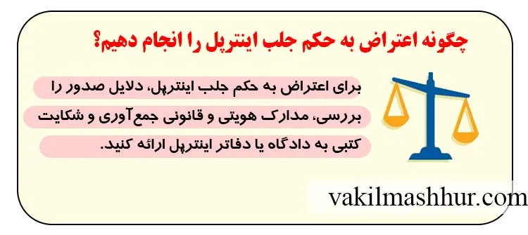 چگونه اعتراض به حکم جلب اینترپل را انجام دهیم؟