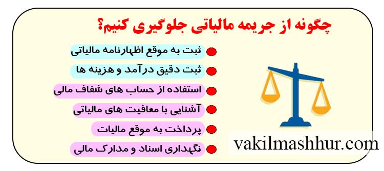 چگونه از جریمه مالیاتی جلوگیری کنیم؟
