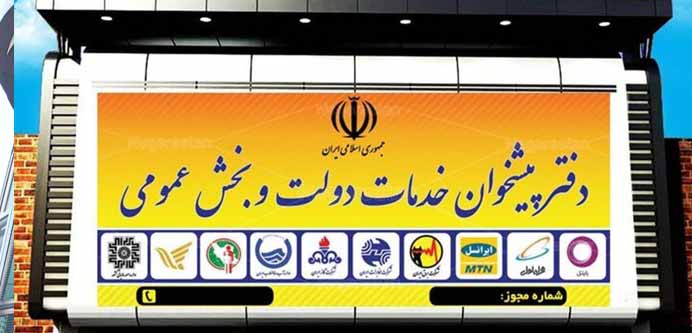 تلفن و اردس دفاتر پیشخوان دولت در تهران